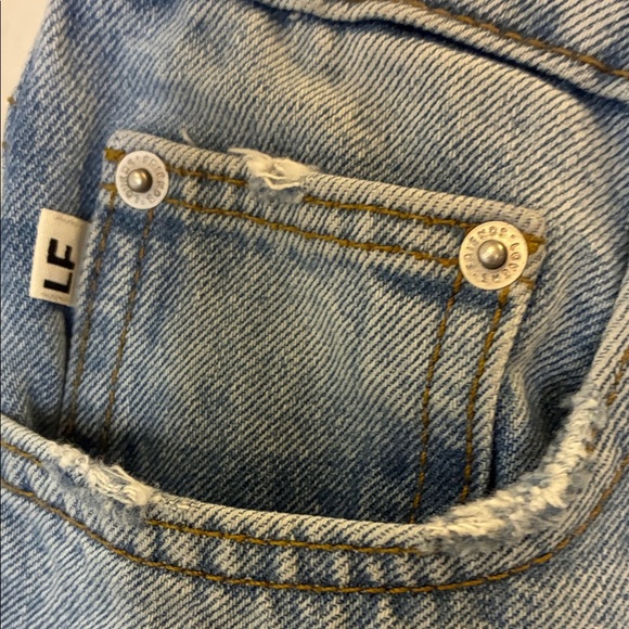 Lovers + Friends Light Blue Jean Shorts - Picture 4 of 7